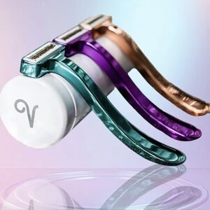 V Metal Razor Trio —  Purple & Rose Gold